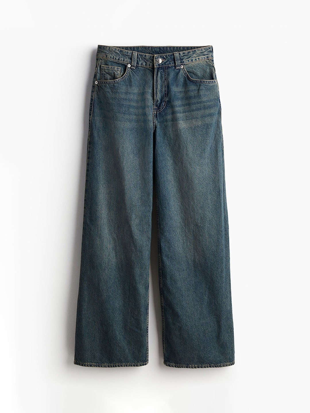 

H&M Women Baggy Regular Jeans, Blue