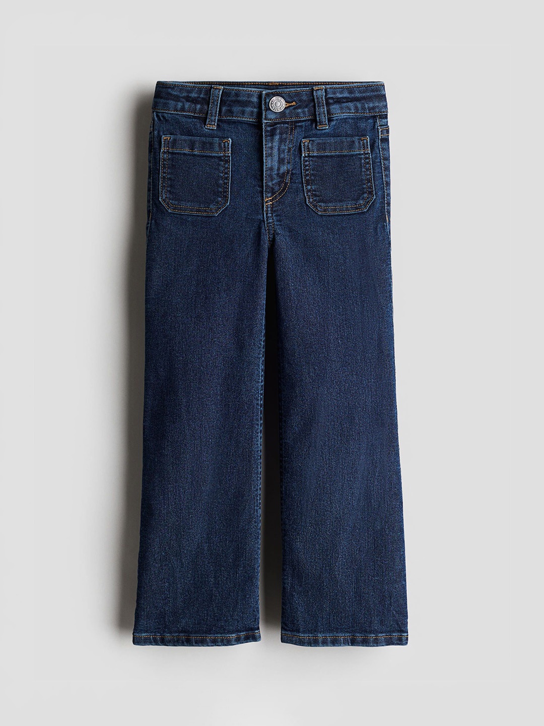 

H&M Girls Superstretch Wide Leg Jeans, Blue