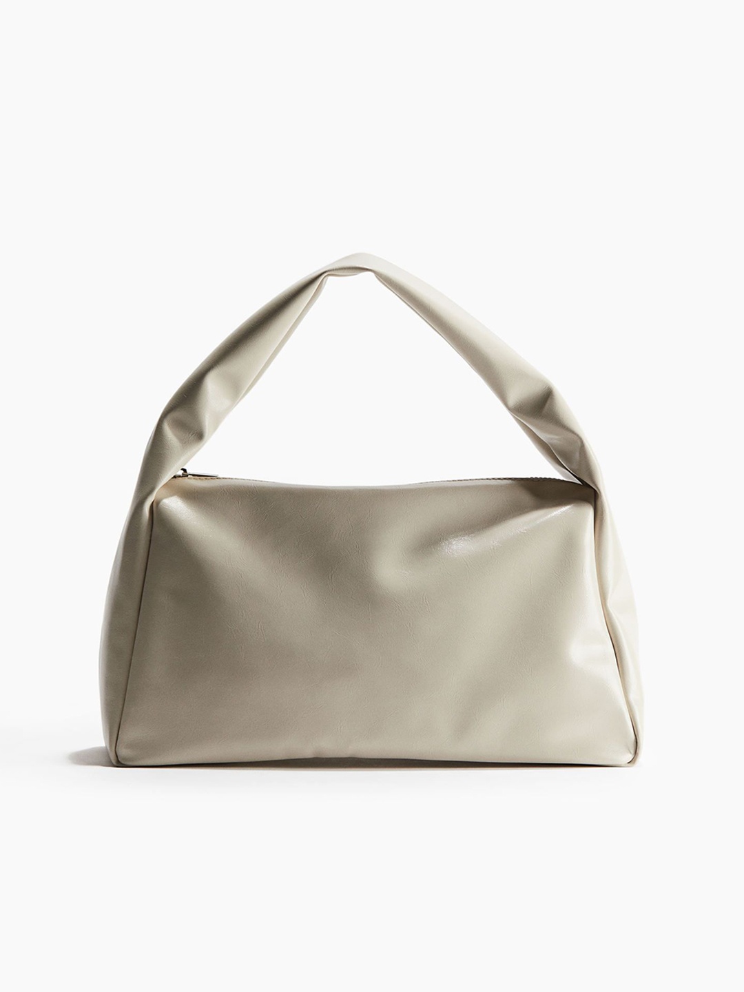 

H&M Women Coated Shoulder Bag, Beige