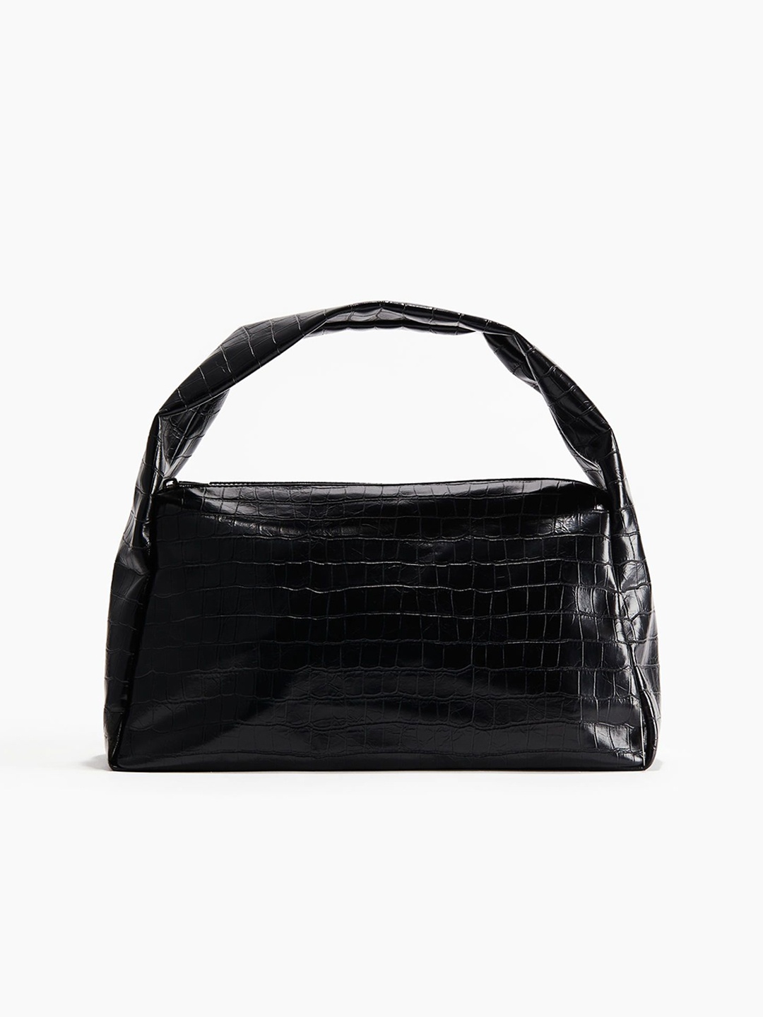 

H&M Women Coated Shoulder Bag, Black