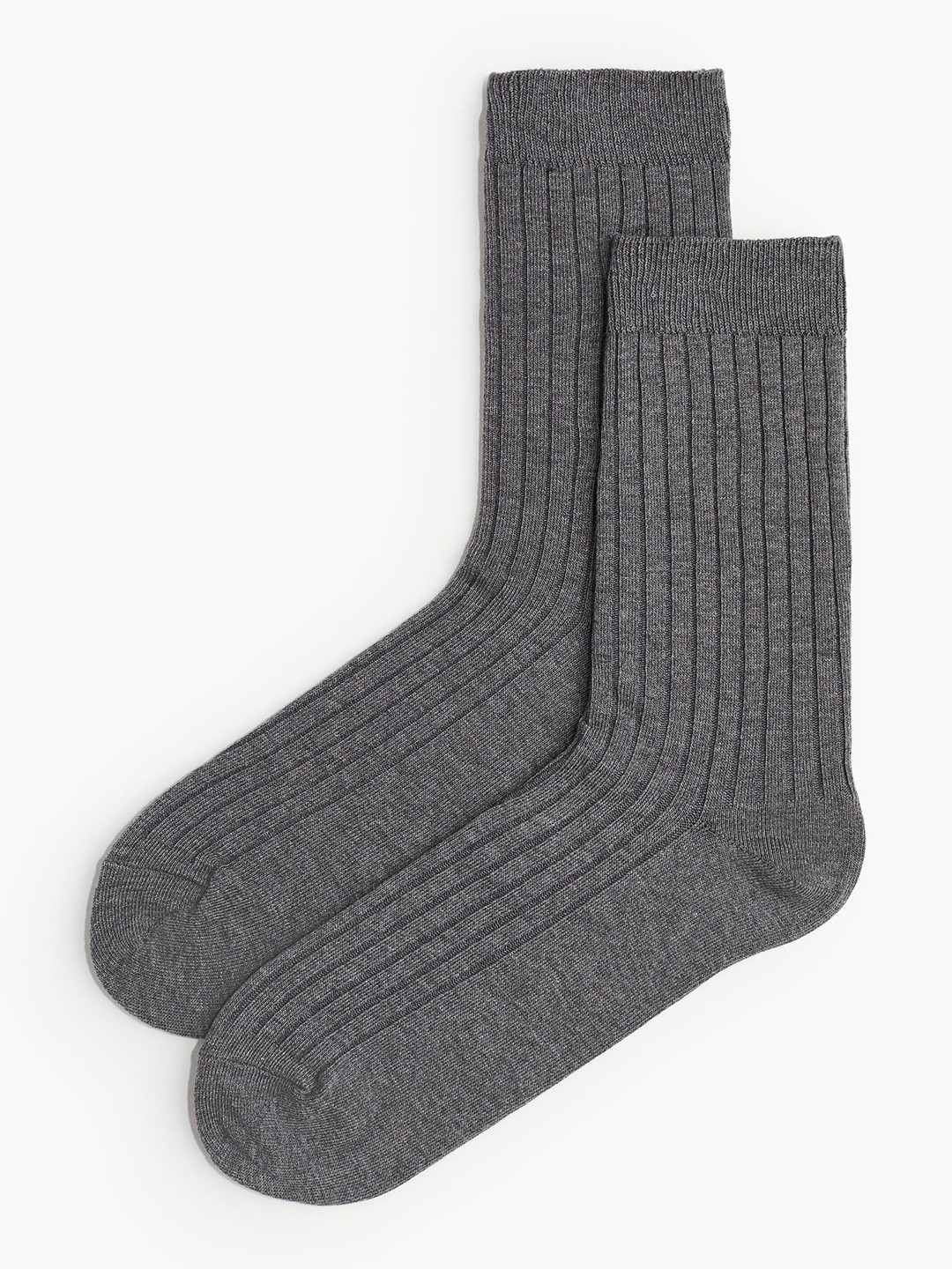 

H&M Men Calf Length Socks, Grey