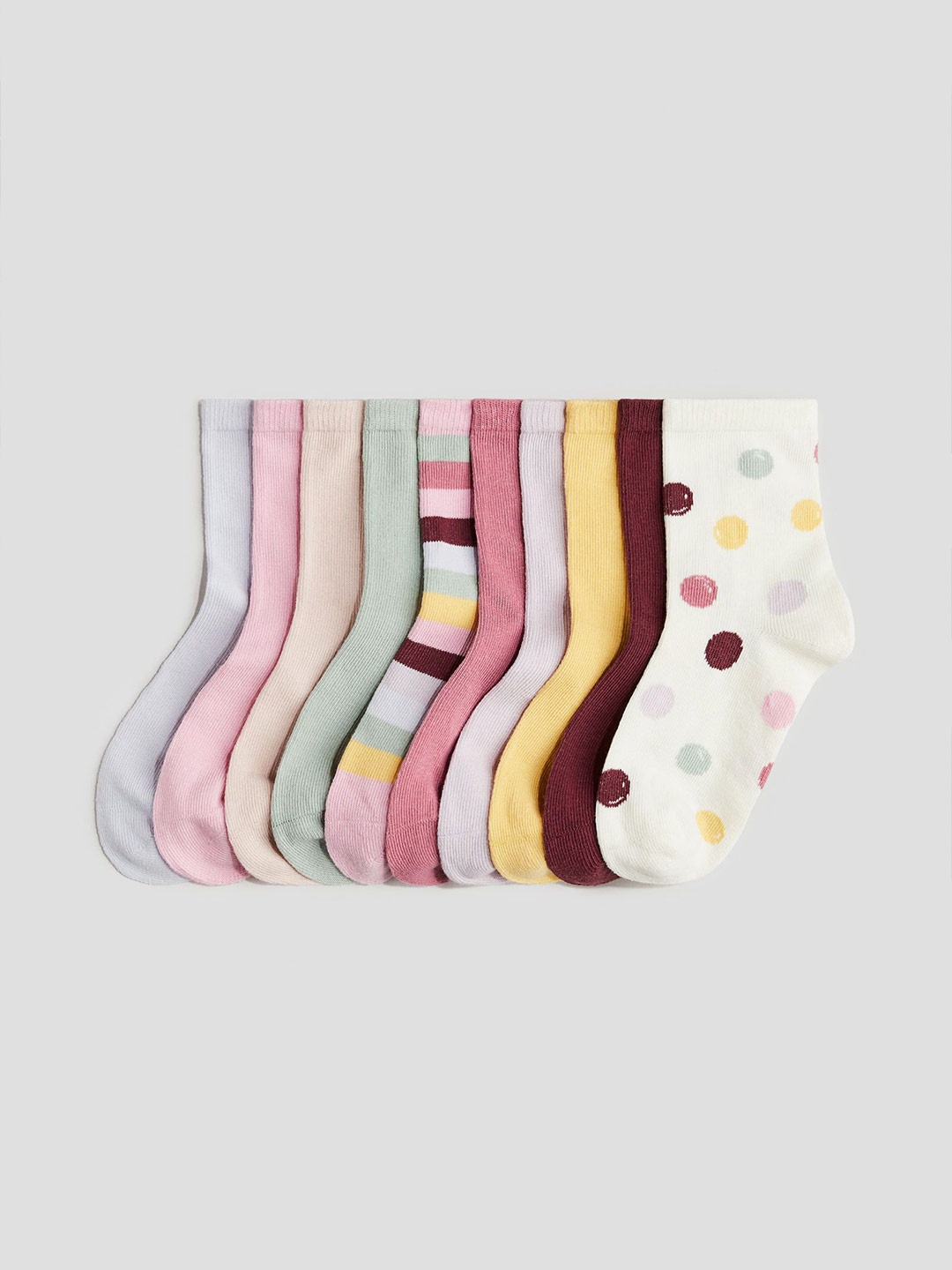 

H&M Girls Socks Pack Of 10, Pink