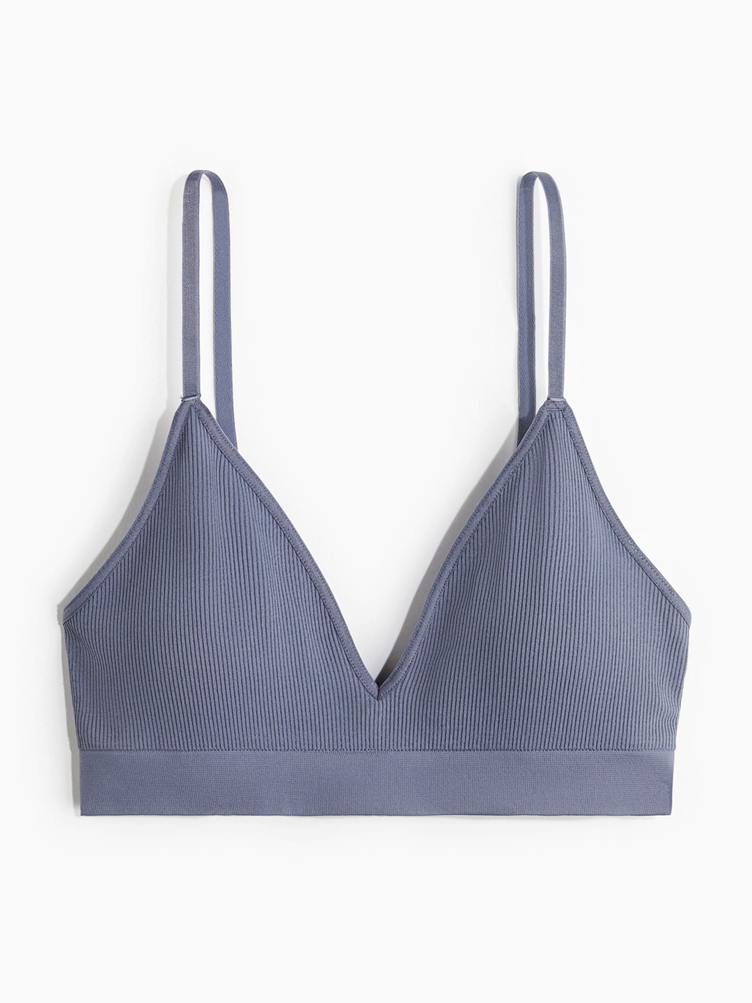 

H&M Seamless Padded Soft Bra, Blue