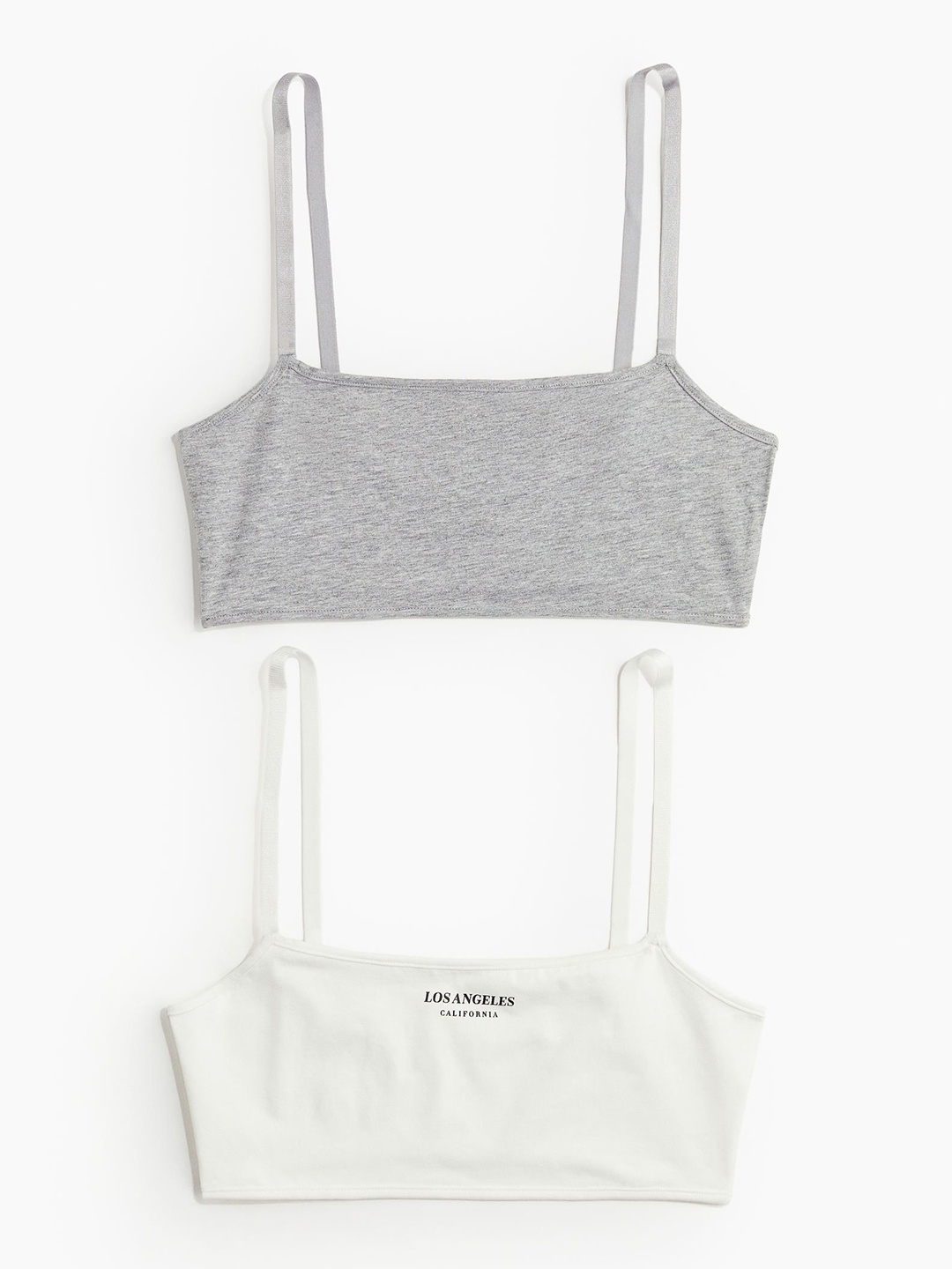 

H&M Pack Of 2 Non-Padded Soft Cotton Bras, White