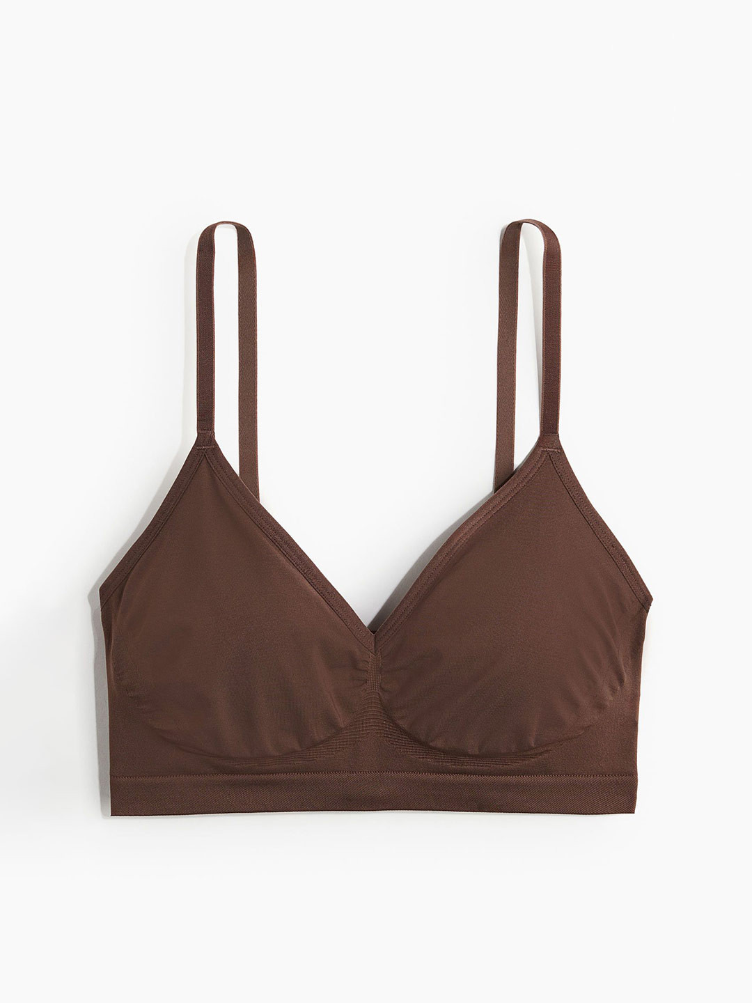 

H&M Stretchy & Sculpting Soft Everyday Bra, Brown