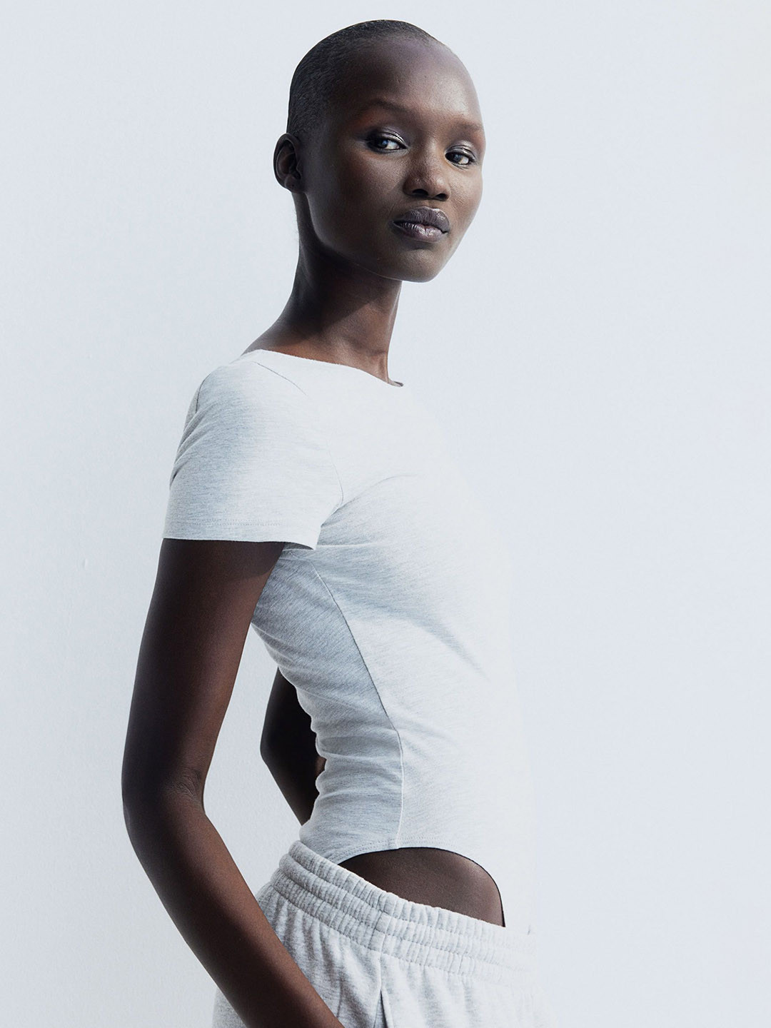 

H&M Scoop-Back Body, Grey