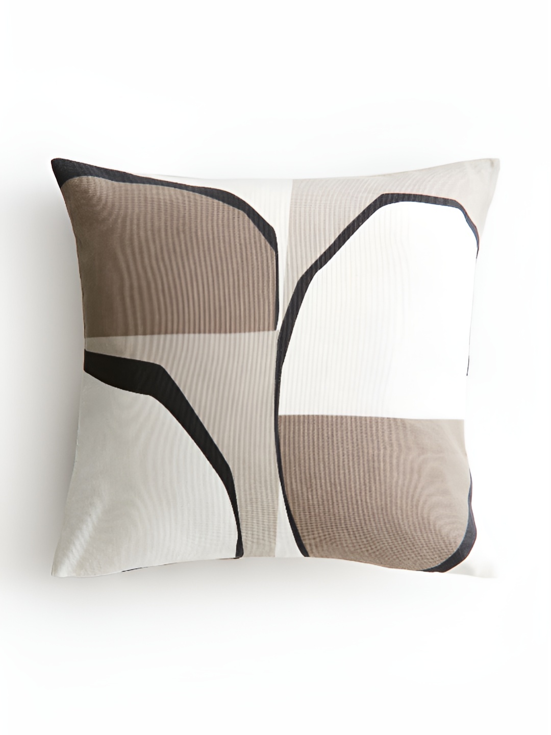

H&M White Pure Cotton Patterned Cushion Cover