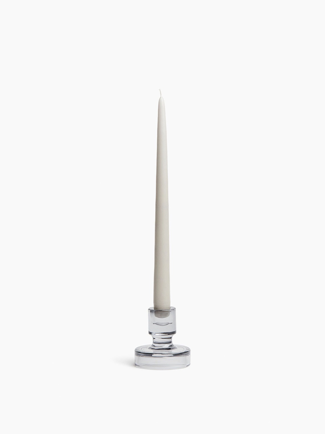 

H&M Grey Small Glass Candlestick