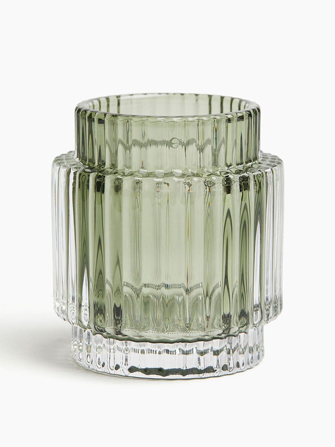 

H&M Green Glass Candle Holders