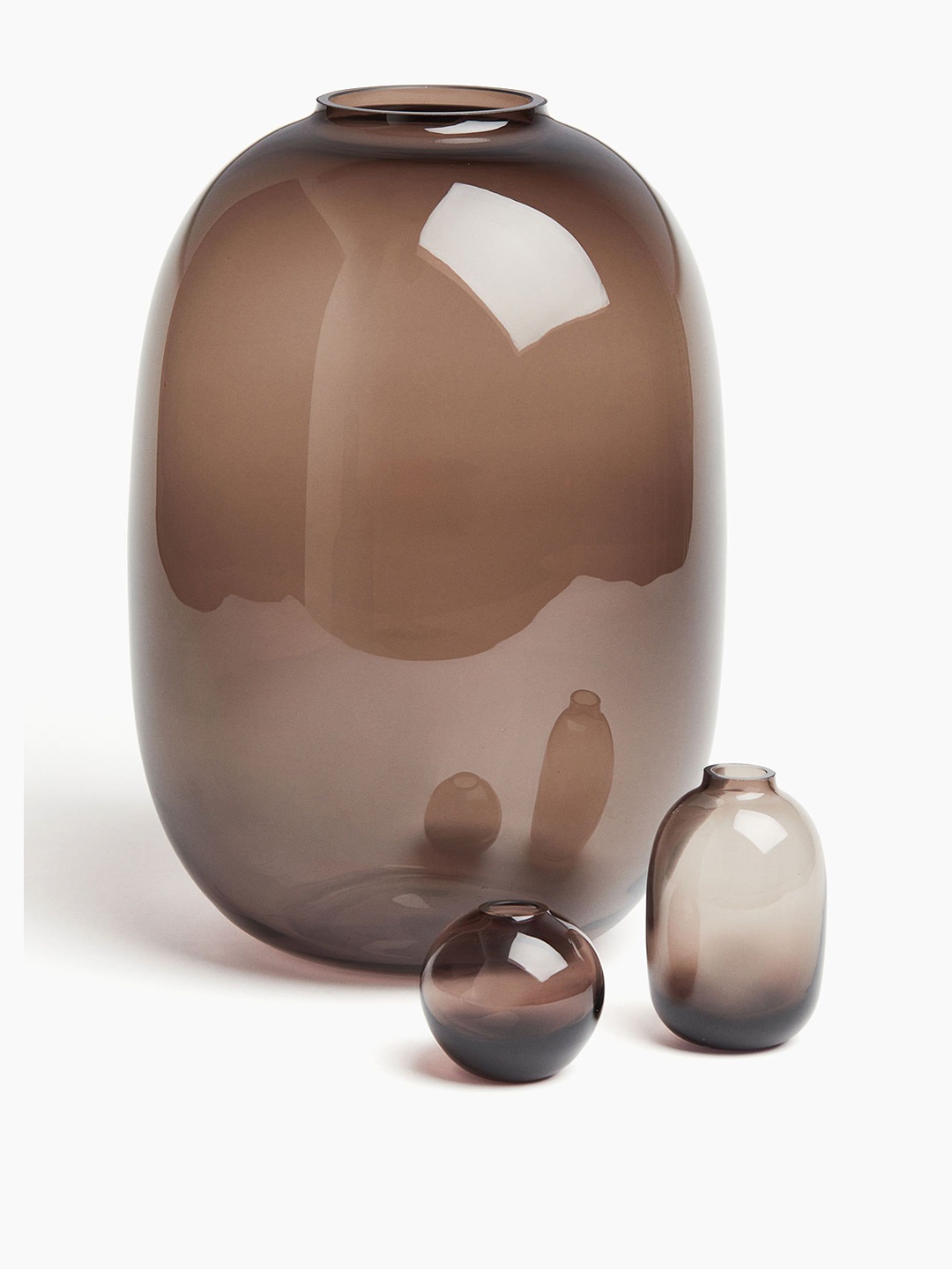 

H&M Brown Large Glass Vase