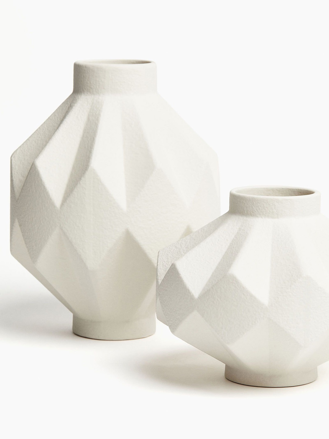 

H&M White Tall Stoneware Vase