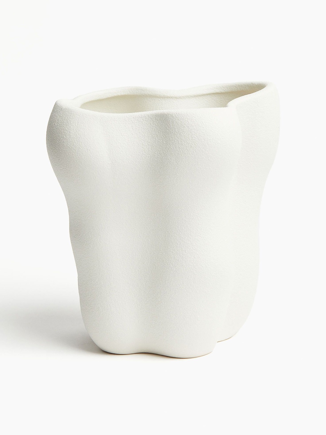 

H&M White Tall Stoneware Vase