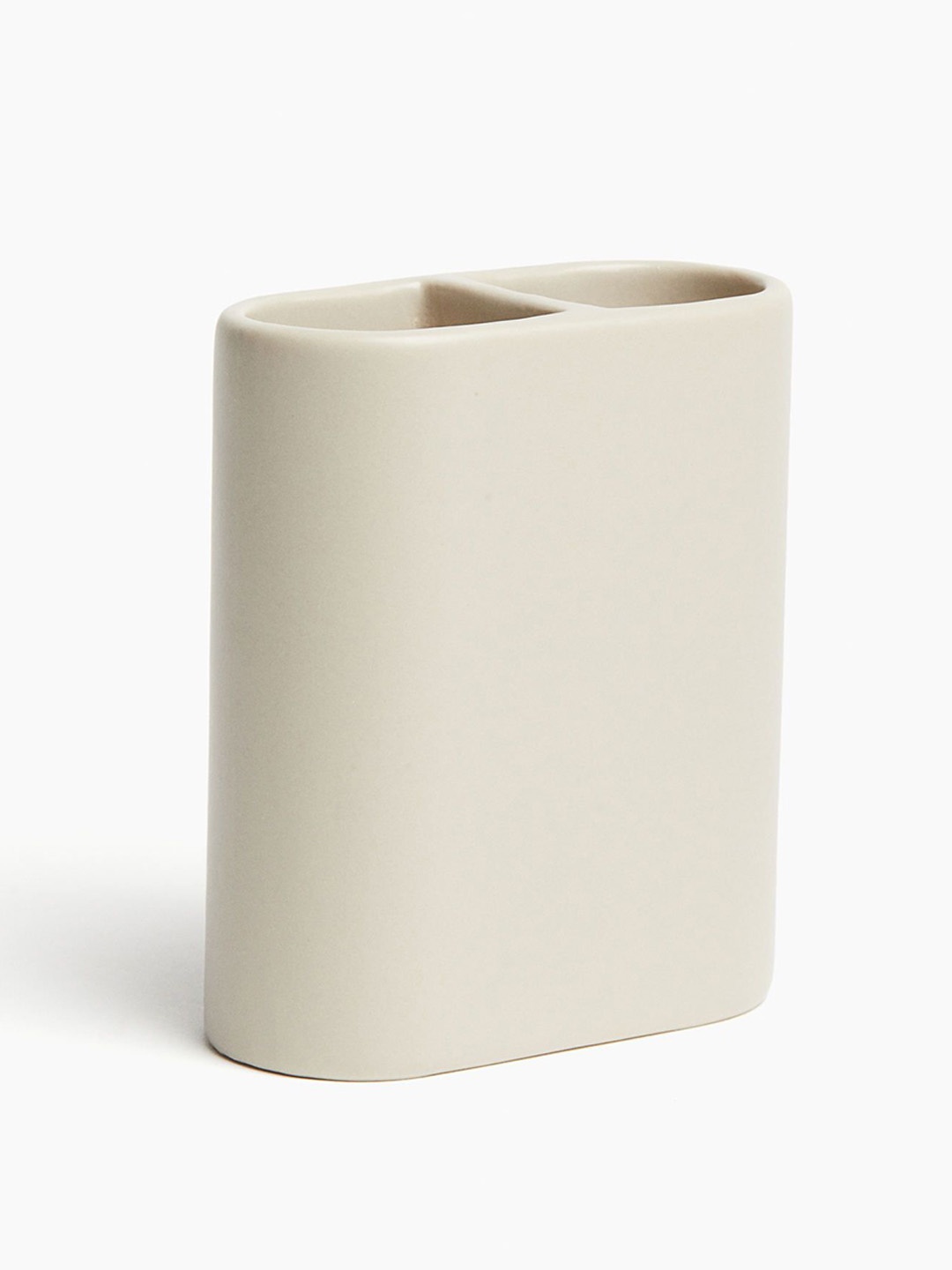 

H&M Beige Stoneware Toothbrush Mug
