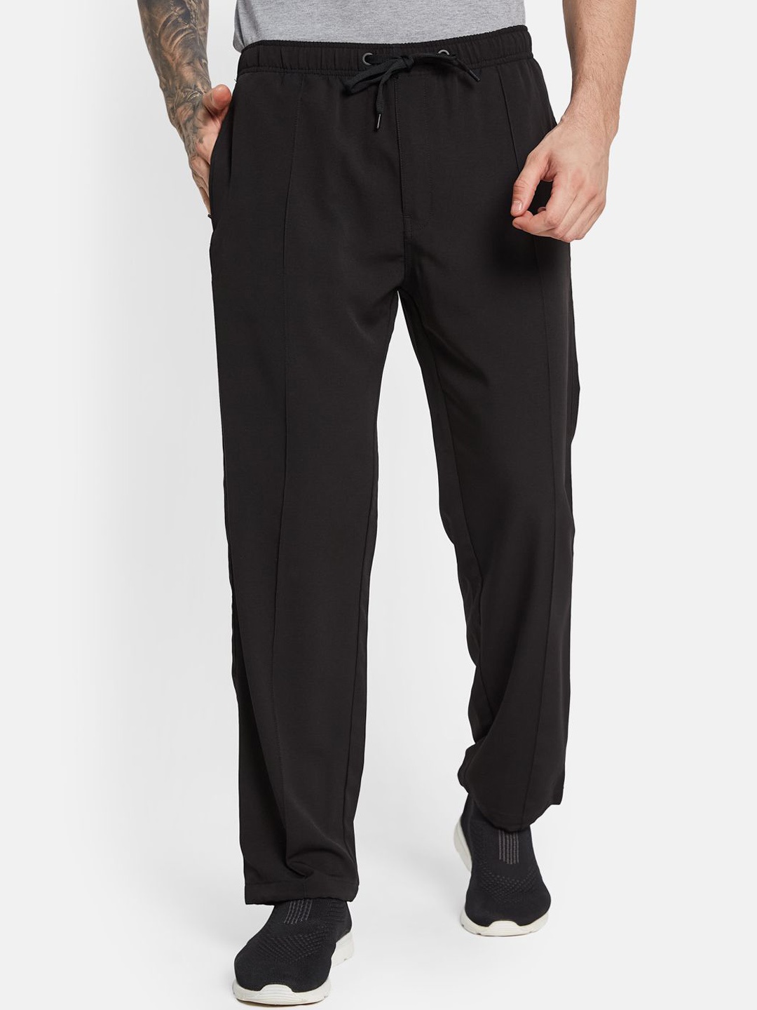 

Octave Men Cotton Regular Fit Track Pants, Black