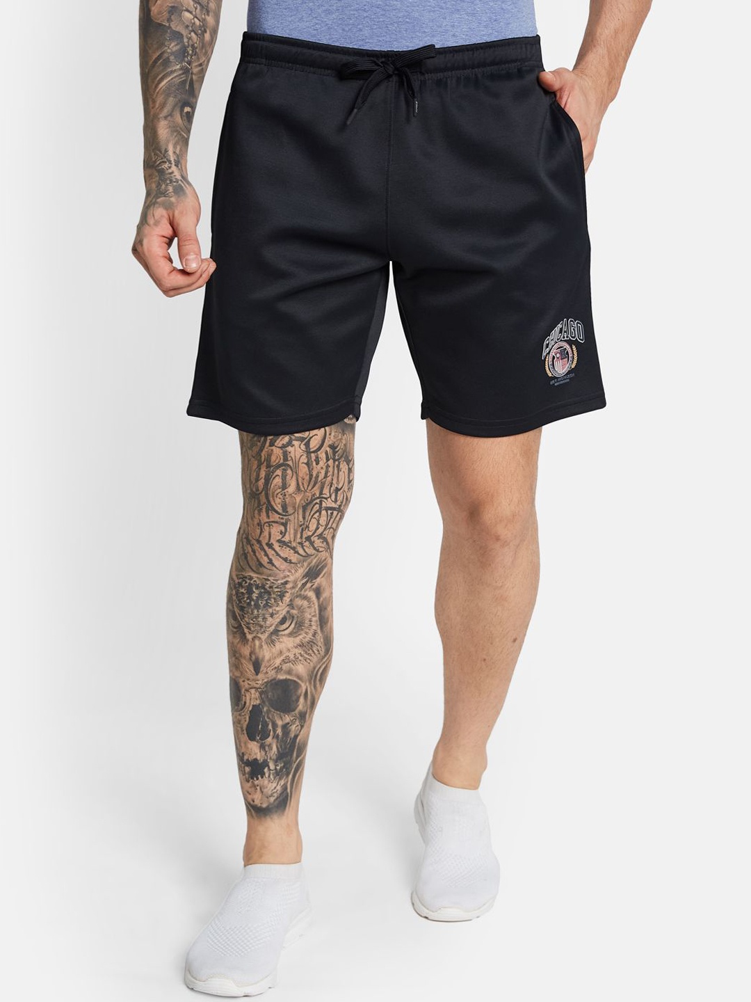 

Octave Men Regular Fit Sports Shorts, Navy blue
