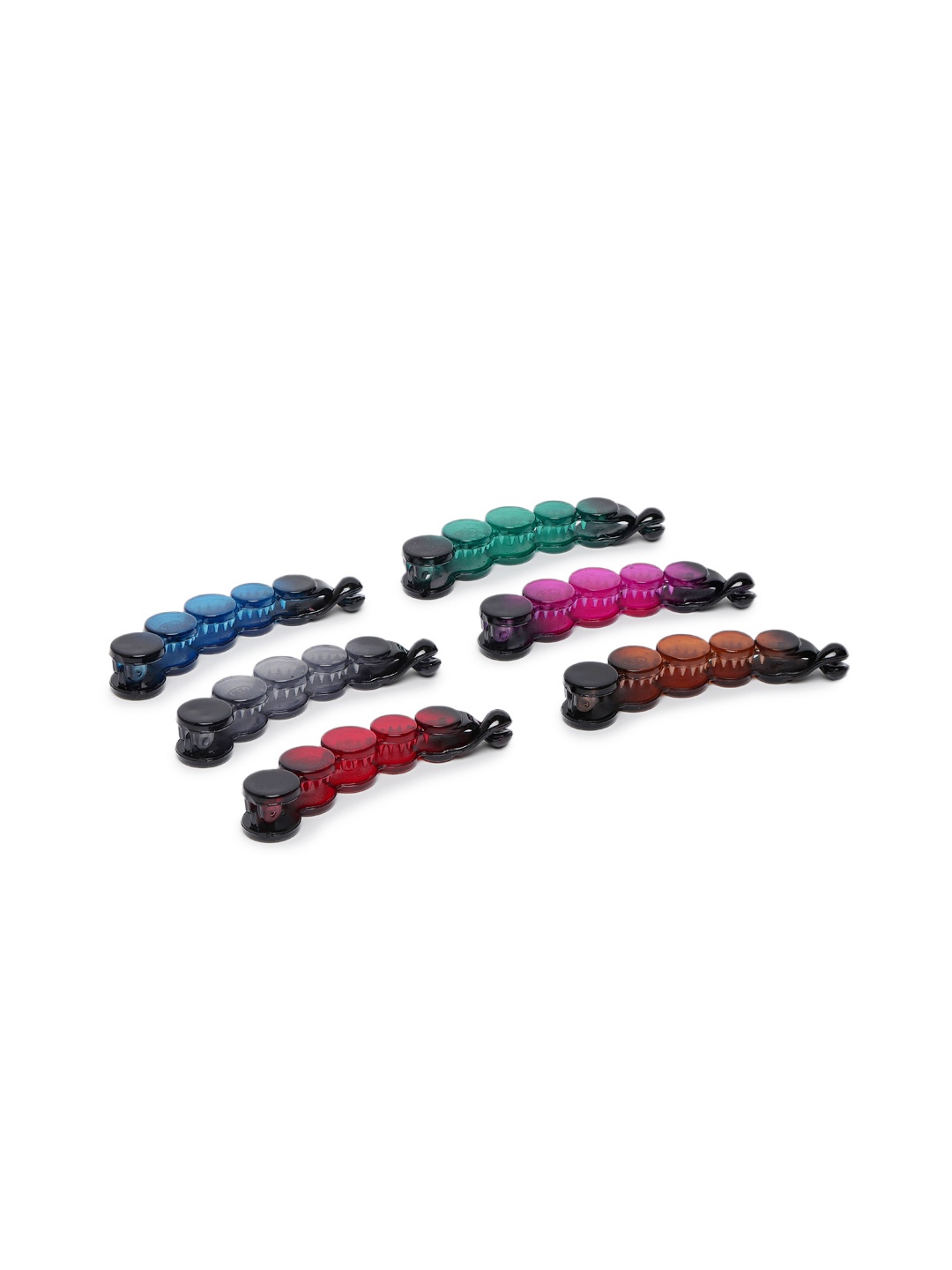 

LAIDA Women Set of 6 Oversized Banana Clips, Assorted