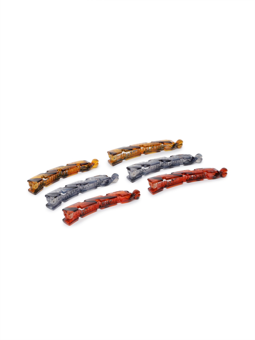 

LAIDA Women Set of 6 Oversized Banana Clips, Assorted