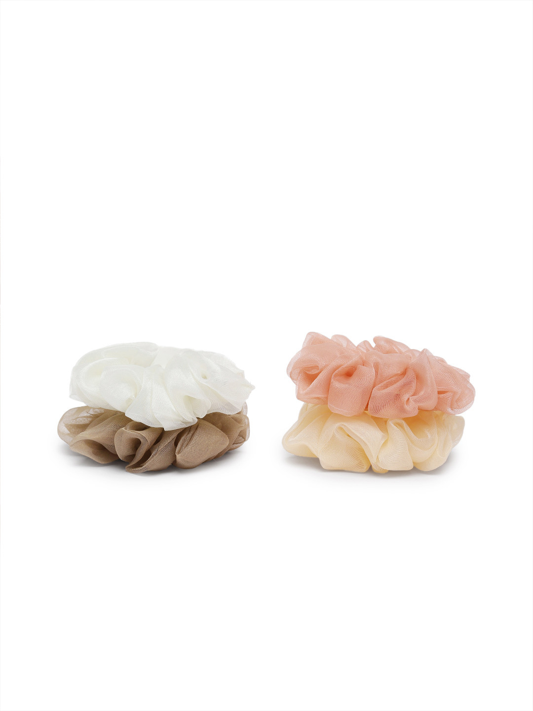 

LAIDA Women Set of 4 Assorted Oversized Organza Scrunchies