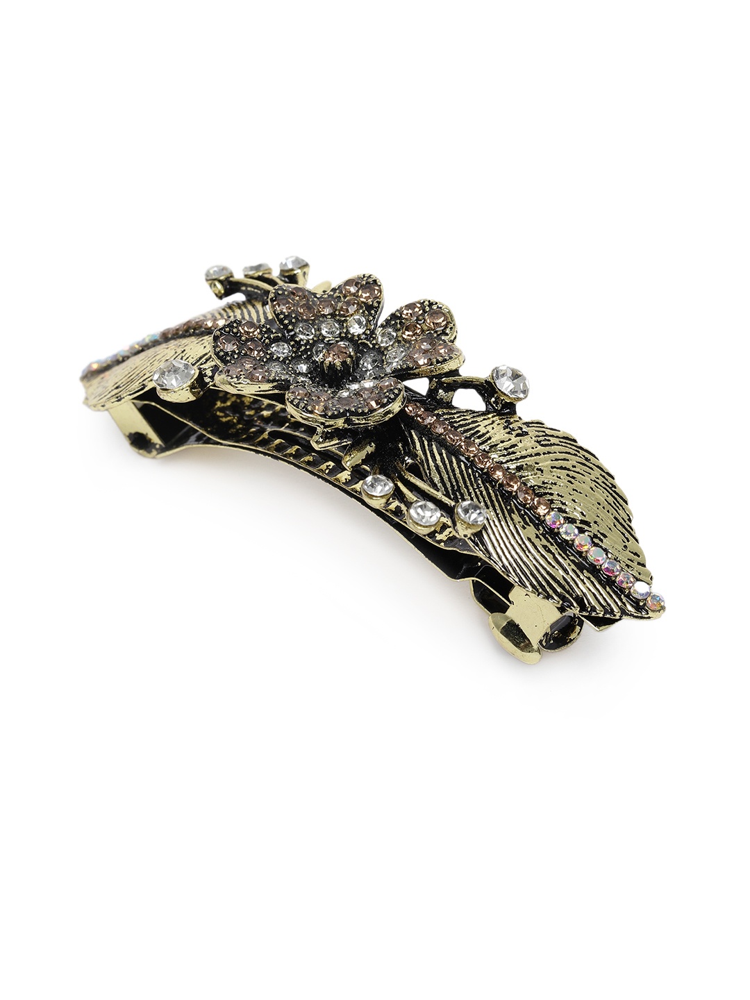 

LAIDA Women Embellished French Barrette, Gold