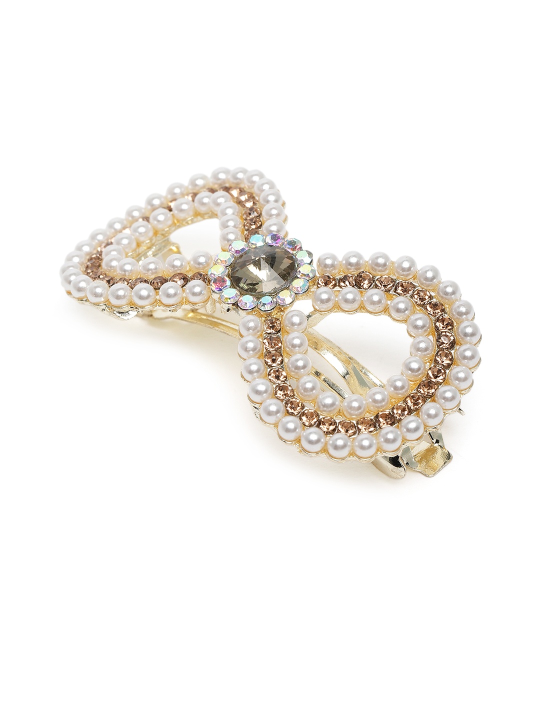 

LAIDA Women Embellished French Barrette, Gold