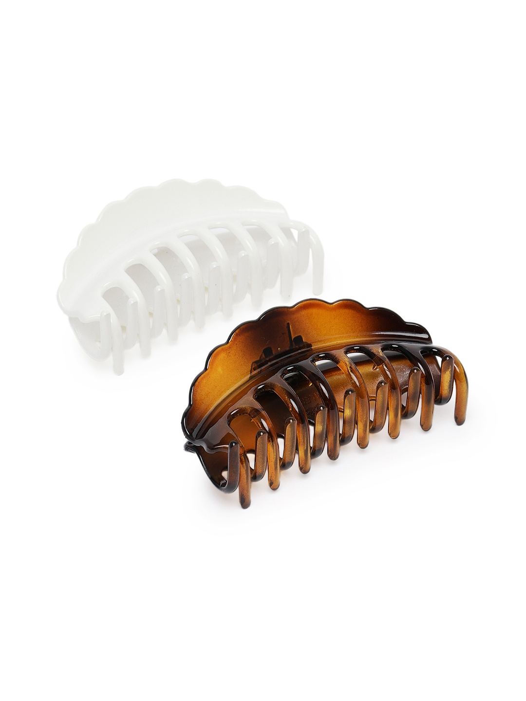 

LAIDA Women Set of 2 Claw Clips, White