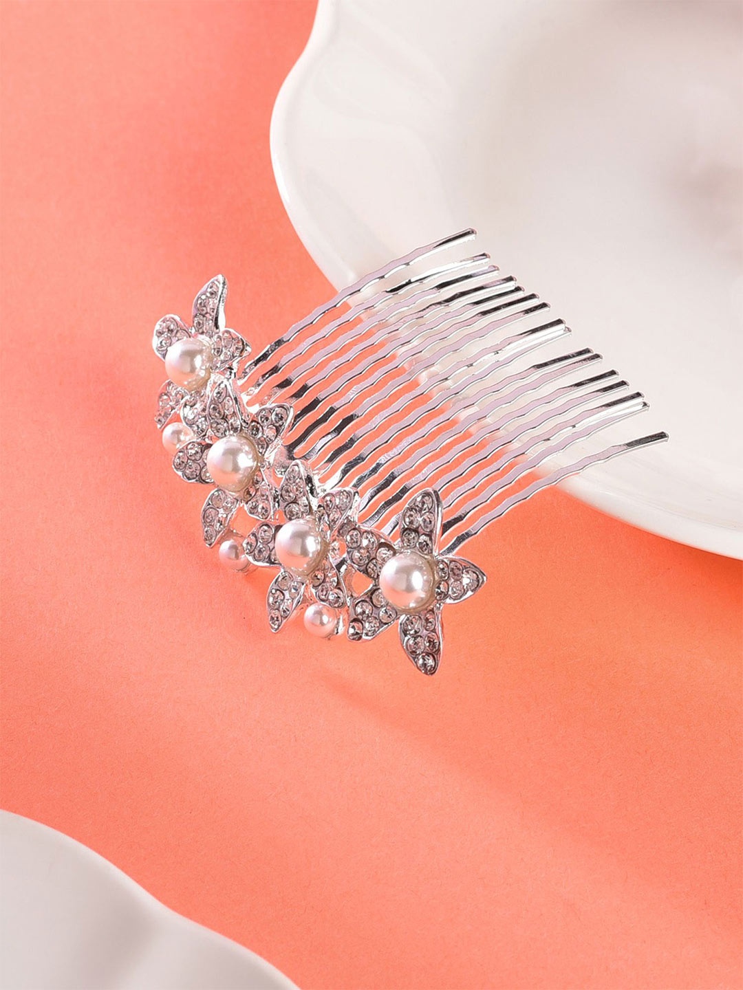 

VOGUE HAIR ACCESSORIES Women Comb Pin, Silver
