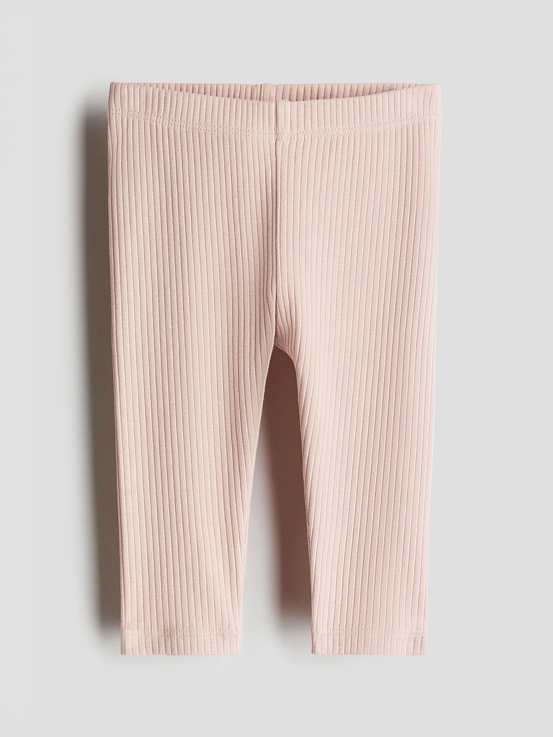 

H&M Boys Ribbed Cotton Leggings, Pink