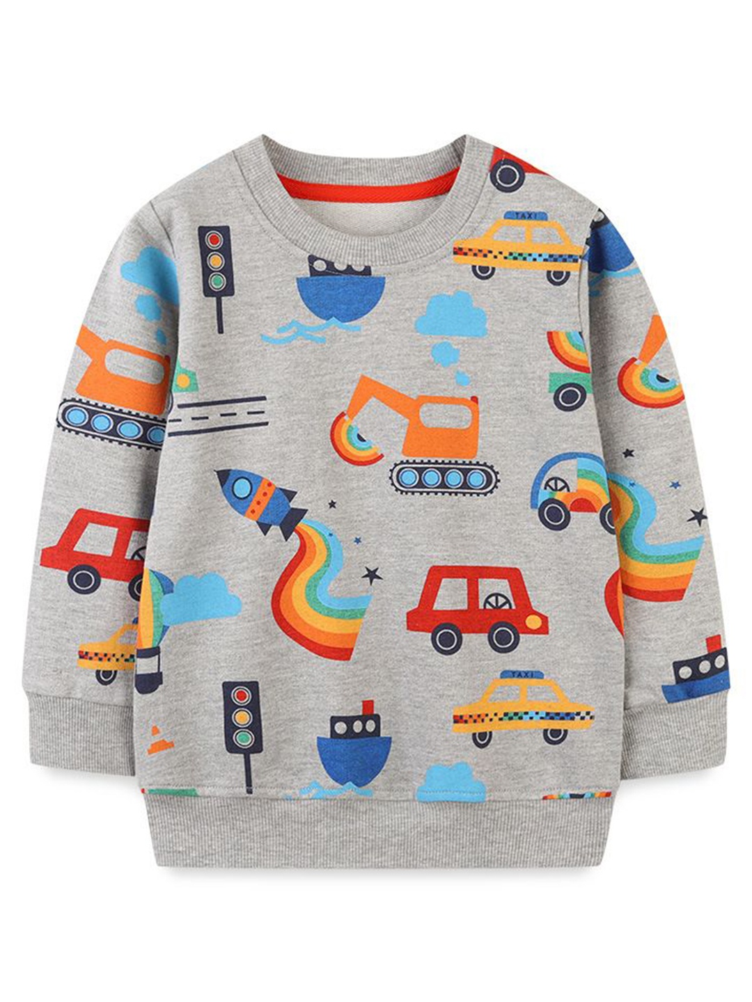 

StyleCast Boys Printed Sweatshirt, Grey