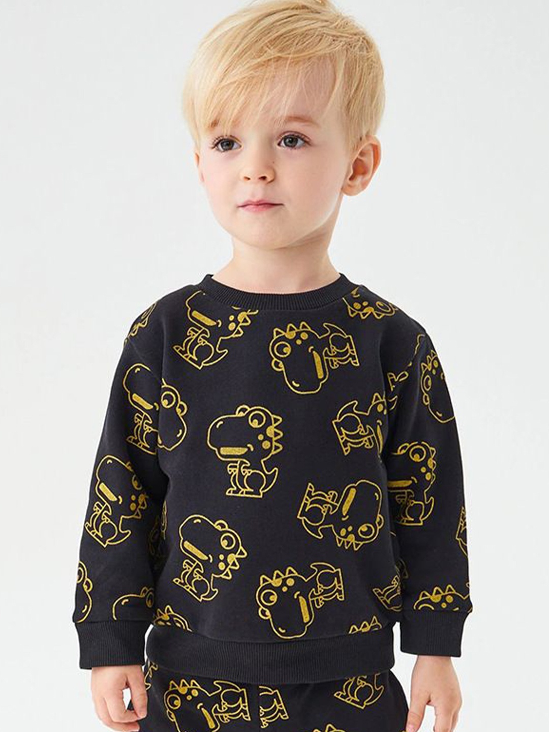 

StyleCast Boys Printed Sweatshirt, Black