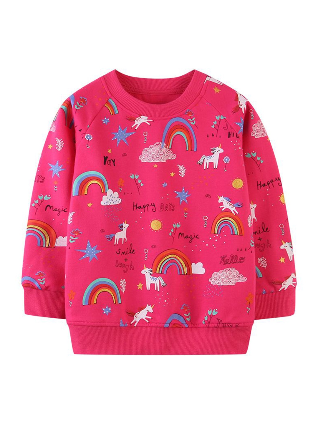 

StyleCast Girls Printed Sweatshirt, Pink