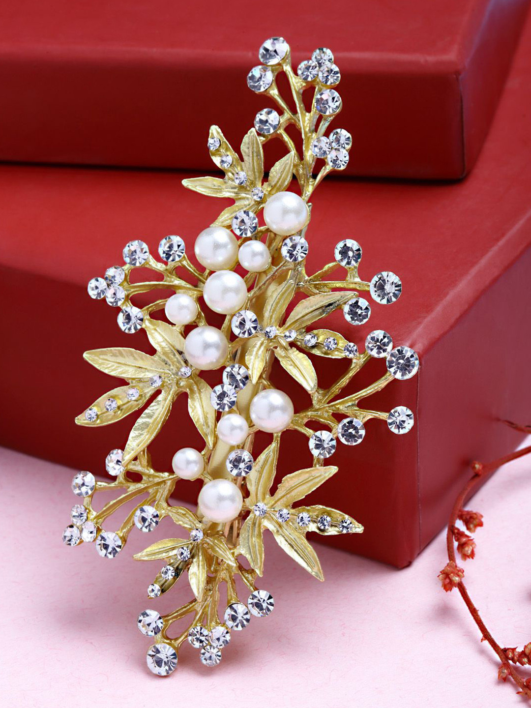 

VOGUE HAIR ACCESSORIES Women Alligator Hair Clip, Gold