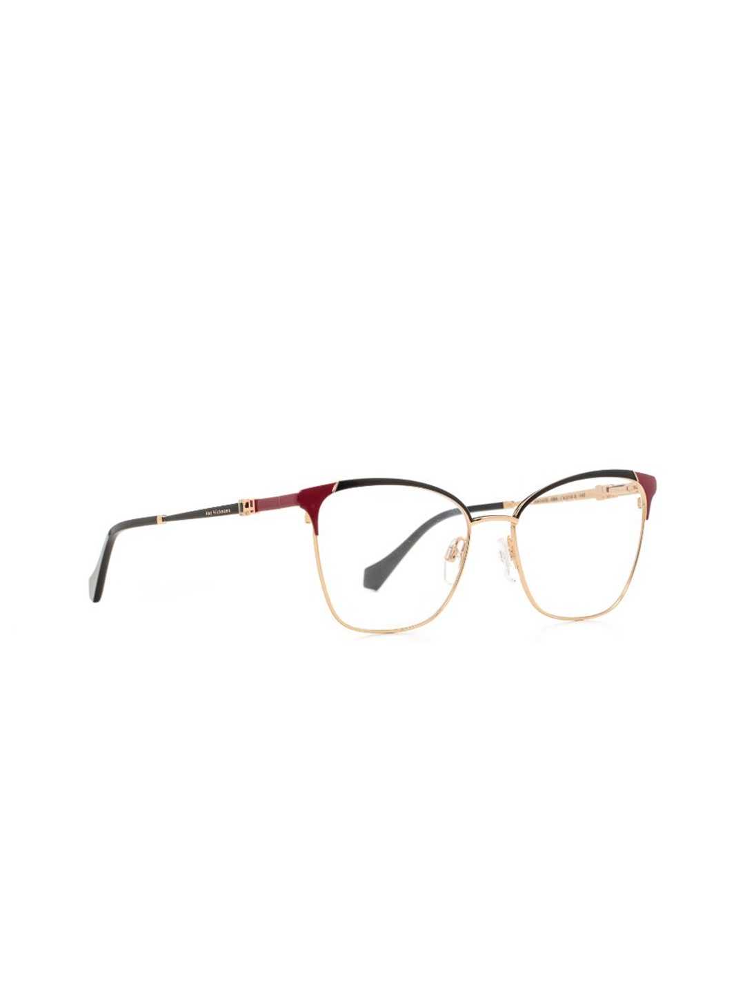 

Ana Hickmann Women Full Rim Cateye Frames, Gold