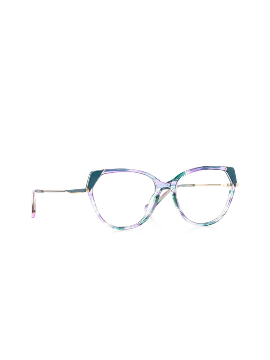 

Ana Hickmann Women Abstract Printed Full Rim Butterfly Frames, Blue