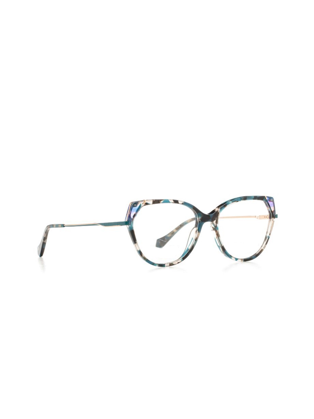 

Ana Hickmann Women Abstract Printed Full Rim Butterfly Frames, Blue