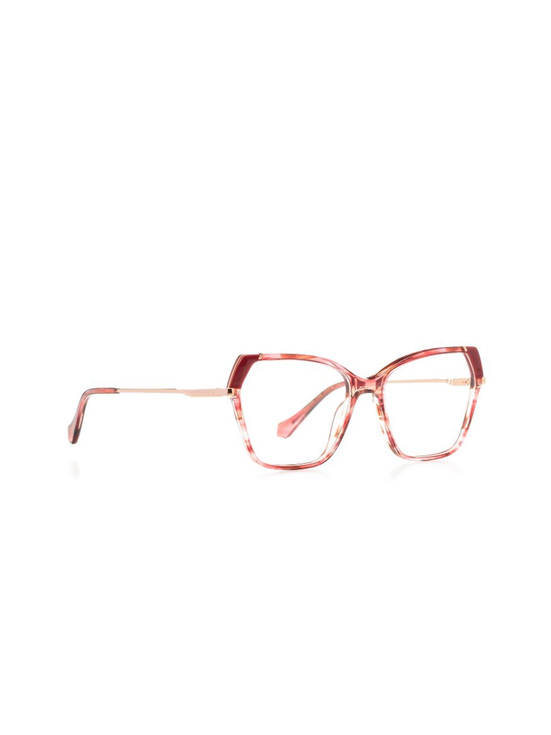 

Ana Hickmann Women Abstract Printed Full Rim Butterfly Frames, Red