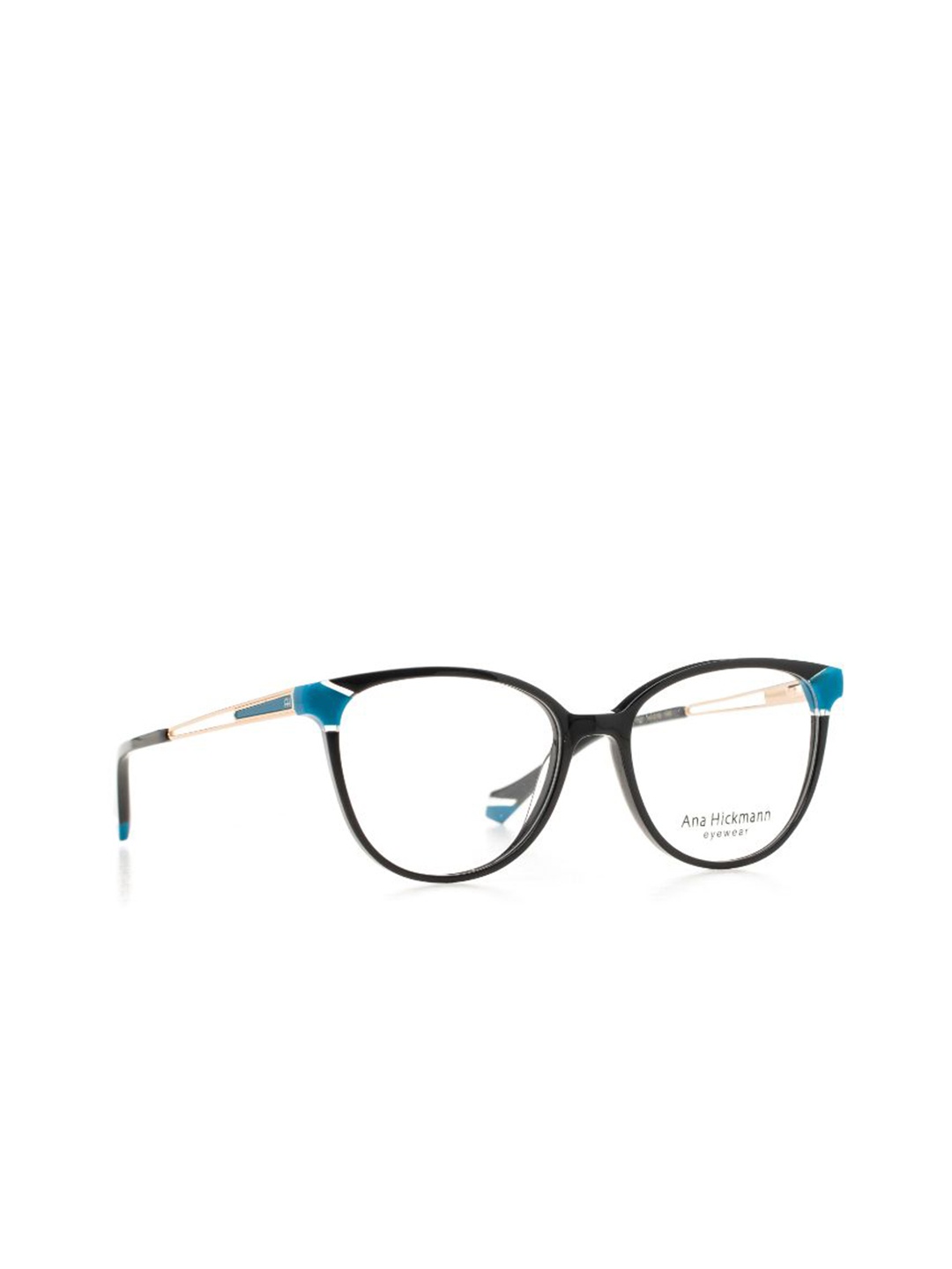 

Ana Hickmann Women Full Rim Cateye Frames, Black