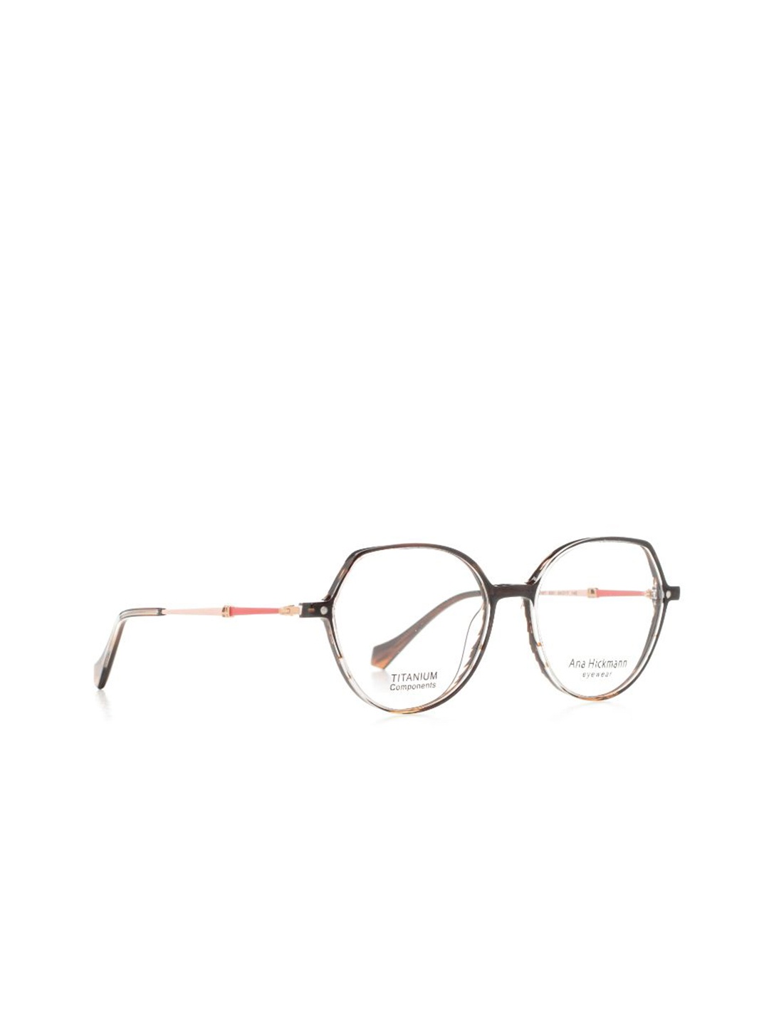 Ana Hickmann Women Full Rim Oversized Frames, Black