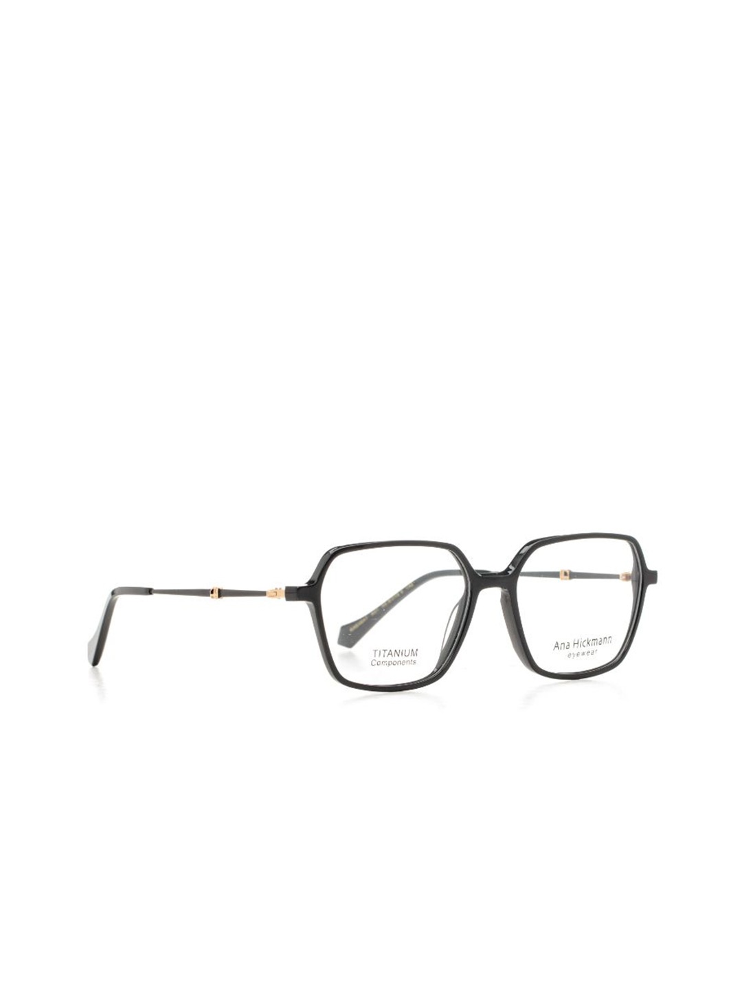 

Ana Hickmann Women Full Rim Square Frames, Black