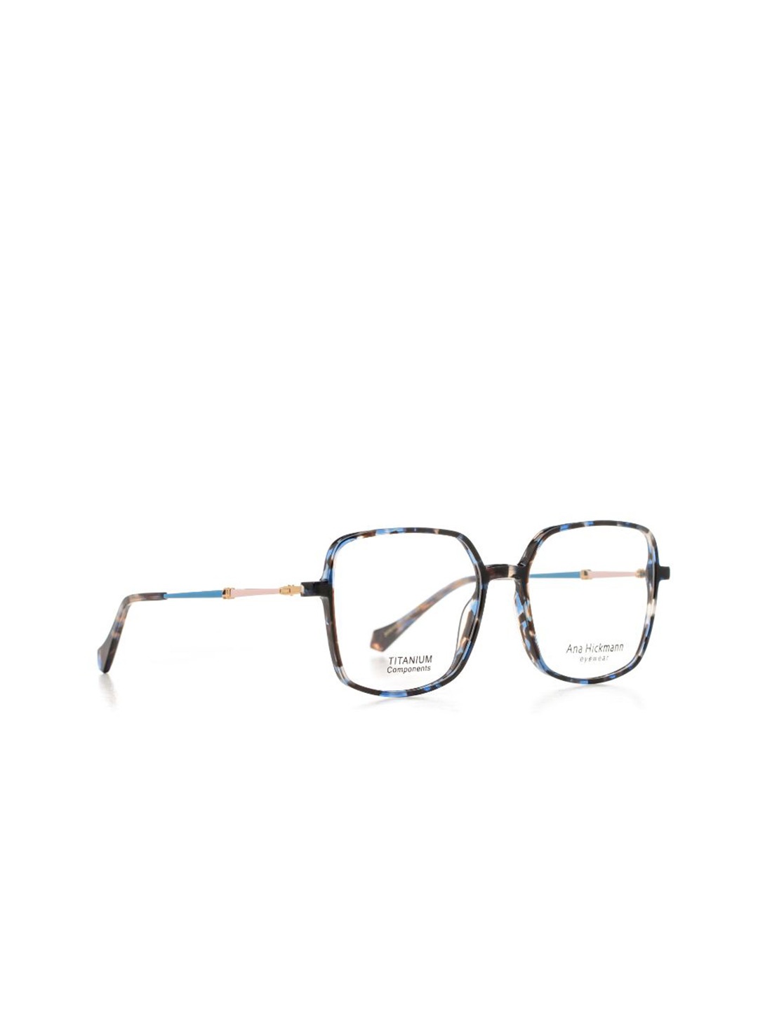 

Ana Hickmann Women Abstract Full Rim Square Frames, Blue