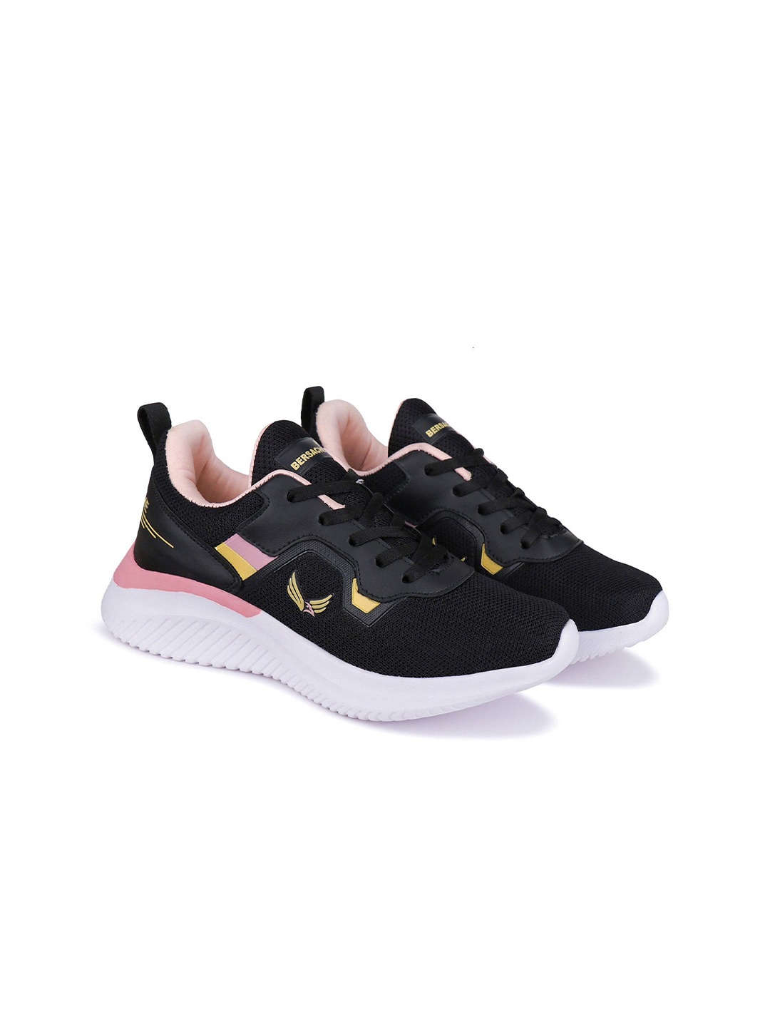 

BERSACHE Premium Women Running Non-Marking Shoes, Black