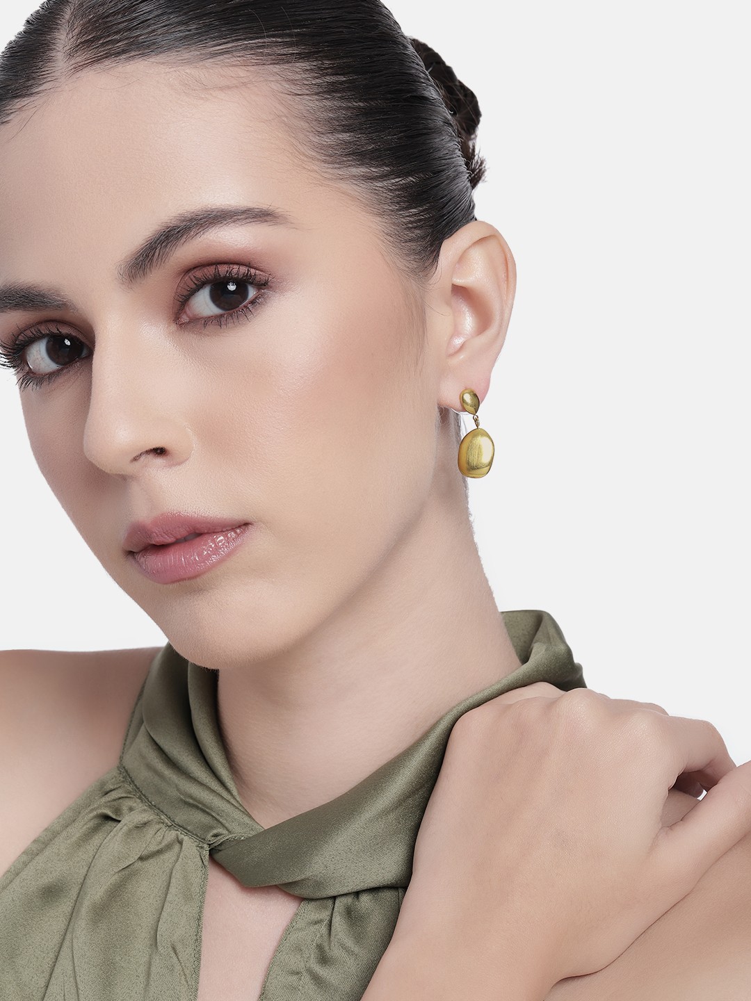 

Estele Gold Plated Demifine Drop Earrings