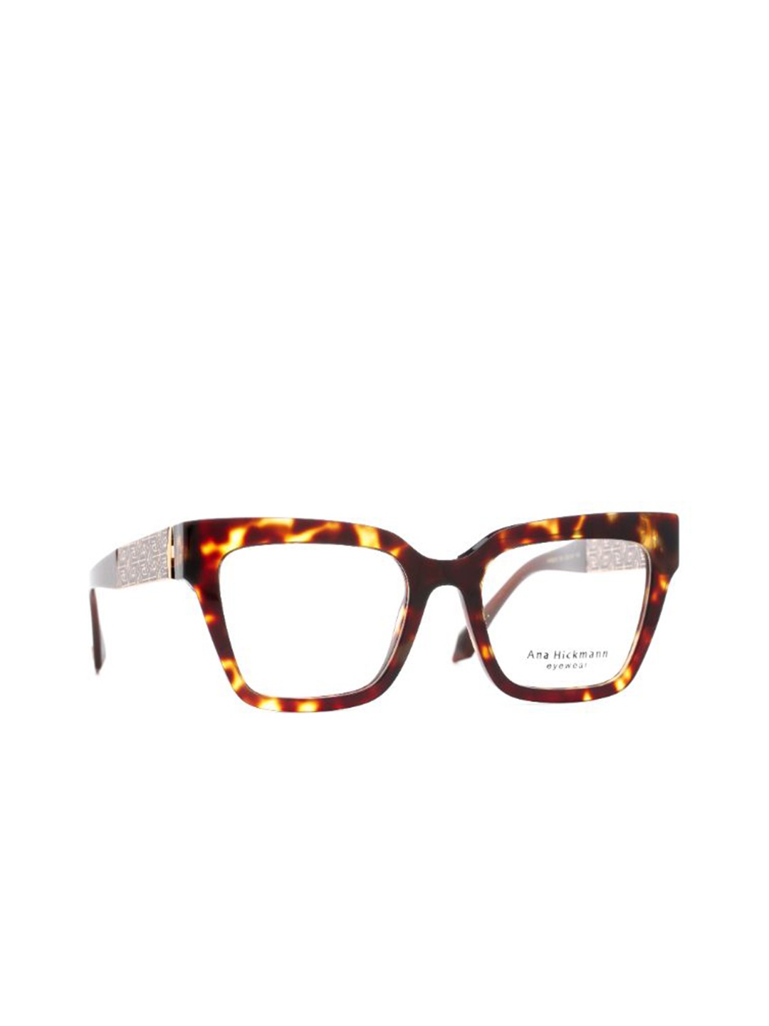 

Ana Hickmann Women Abstract Full Rim Square Frames, Brown