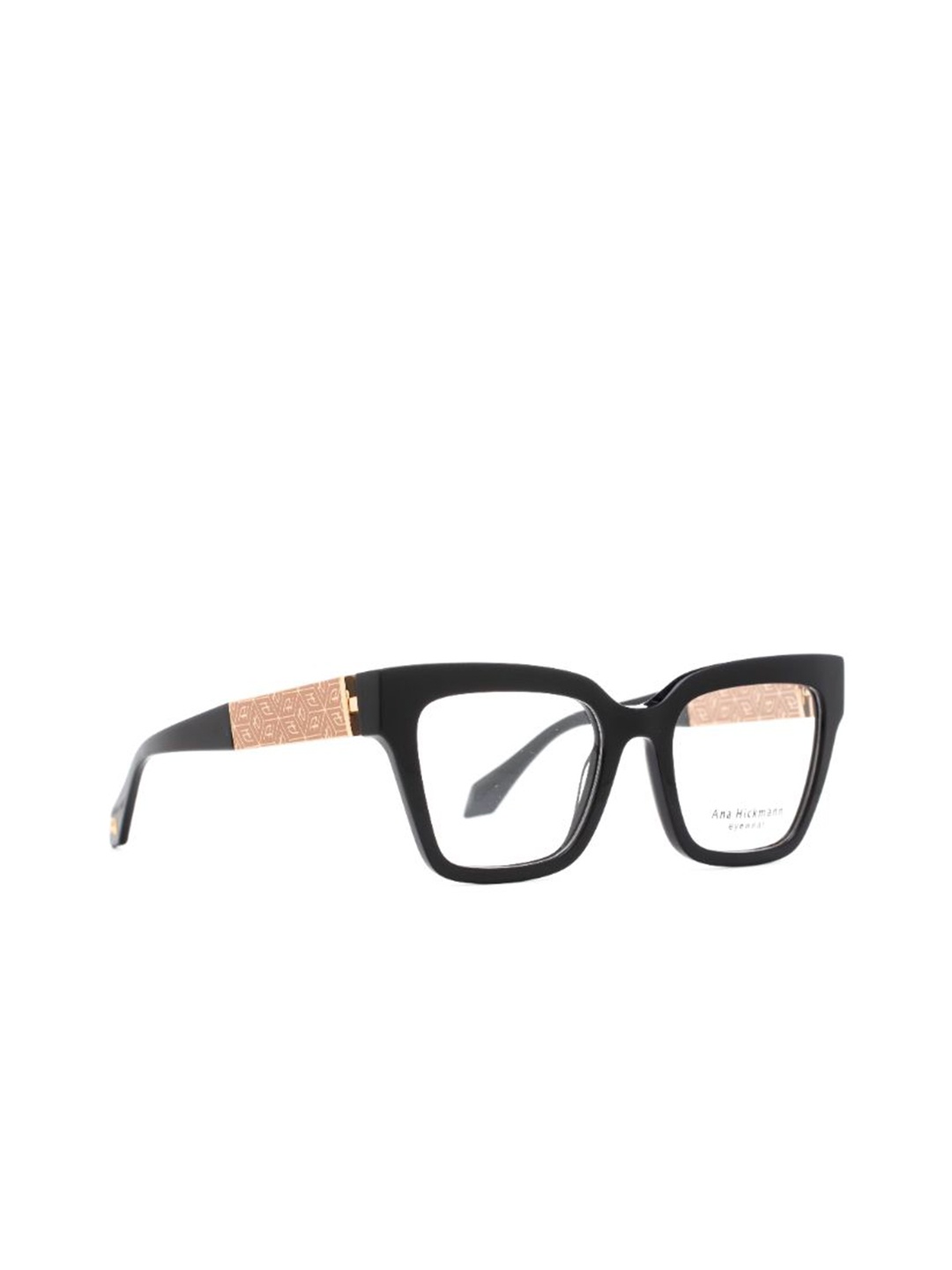

Ana Hickmann Women Full Rim Square Frames, Black