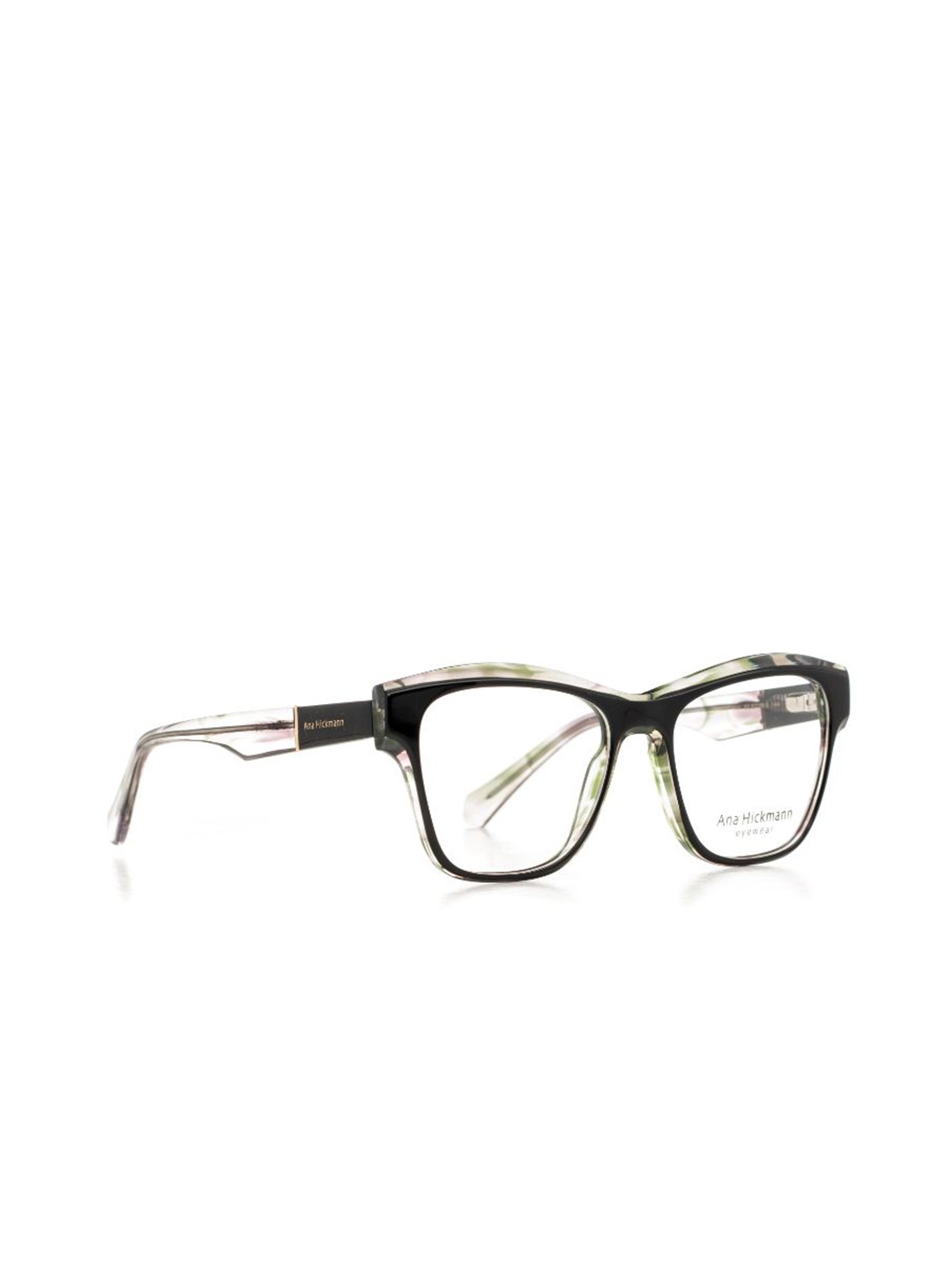 

Ana Hickmann Women Full Rim Cateye Frames, Black