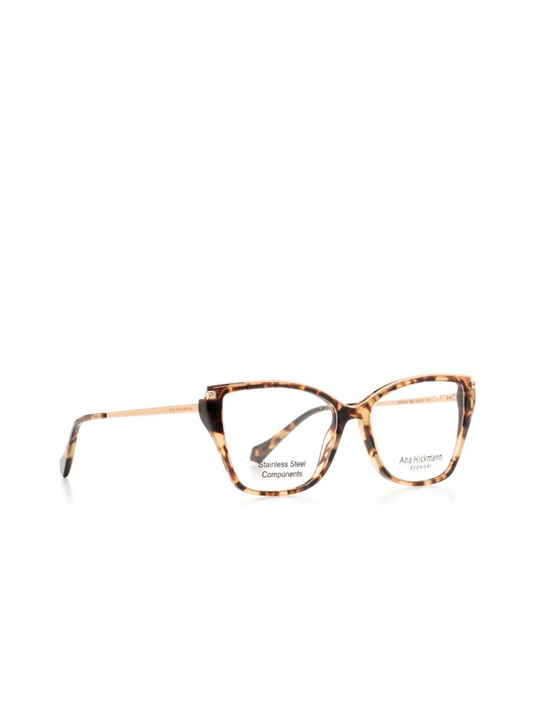 

Ana Hickmann Women Abstract Full Rim Cateye Frames, Brown