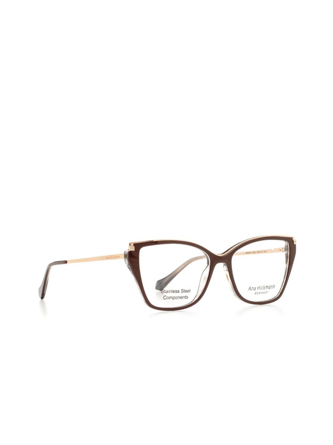 

Ana Hickmann Women Full Rim Cateye Frames, Brown