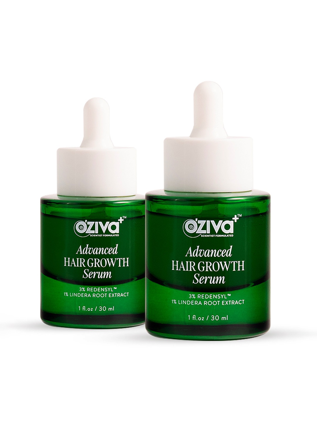 

OZiva Set Of 2 Advanced Hair Growth Serum - 30ml Each, Green