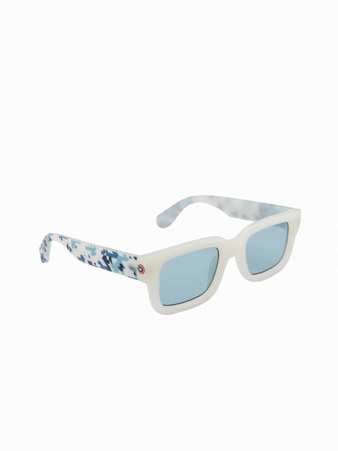 

OPIUM Unisex Square Sunglasses Full Rim with UV Protected Lens OP-M007-C02, White