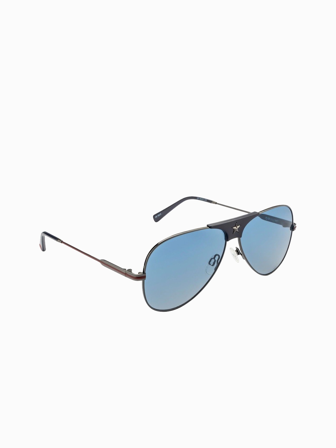 

OPIUM Unisex Aviator Sunglasses with UV Protected Lens, Blue