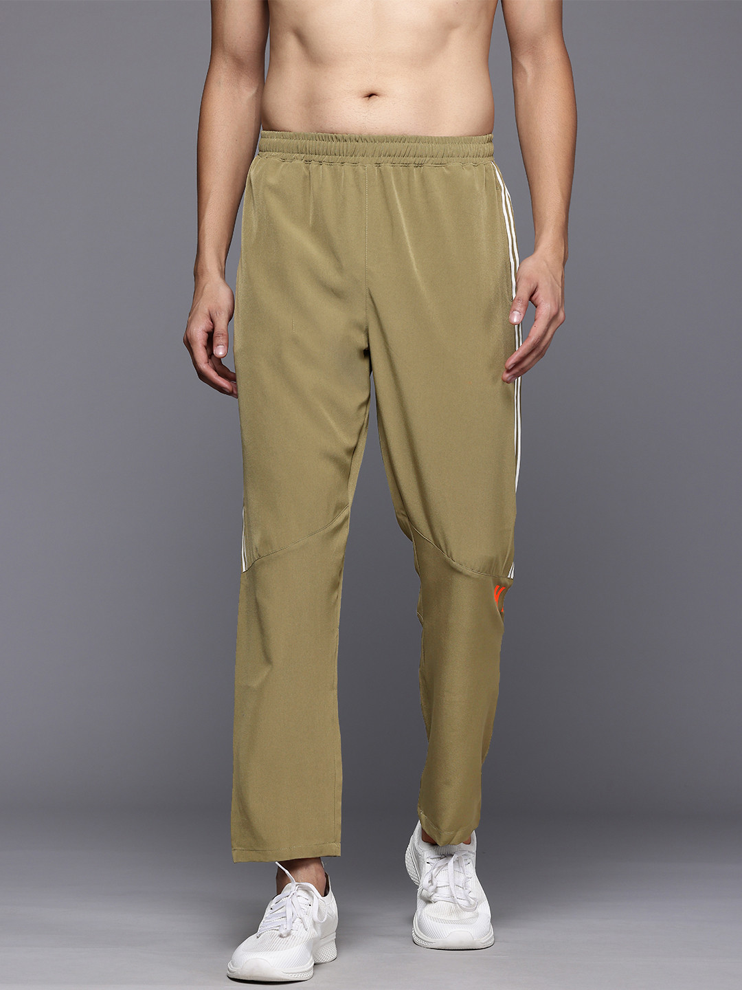 

HRX by Hrithik Roshan Men Rapid-Dry Training Track Pants, Khaki